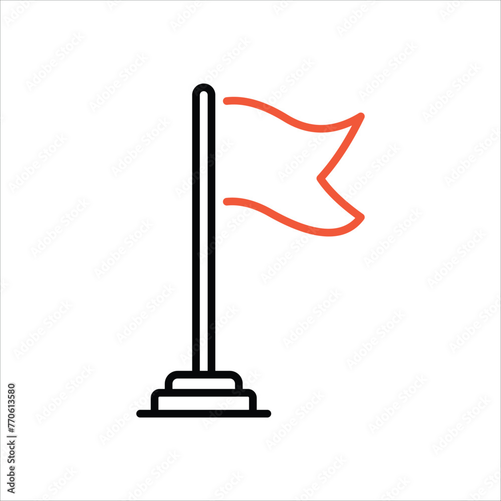 Flag icon editable stock vector Flag icon editable stock vector