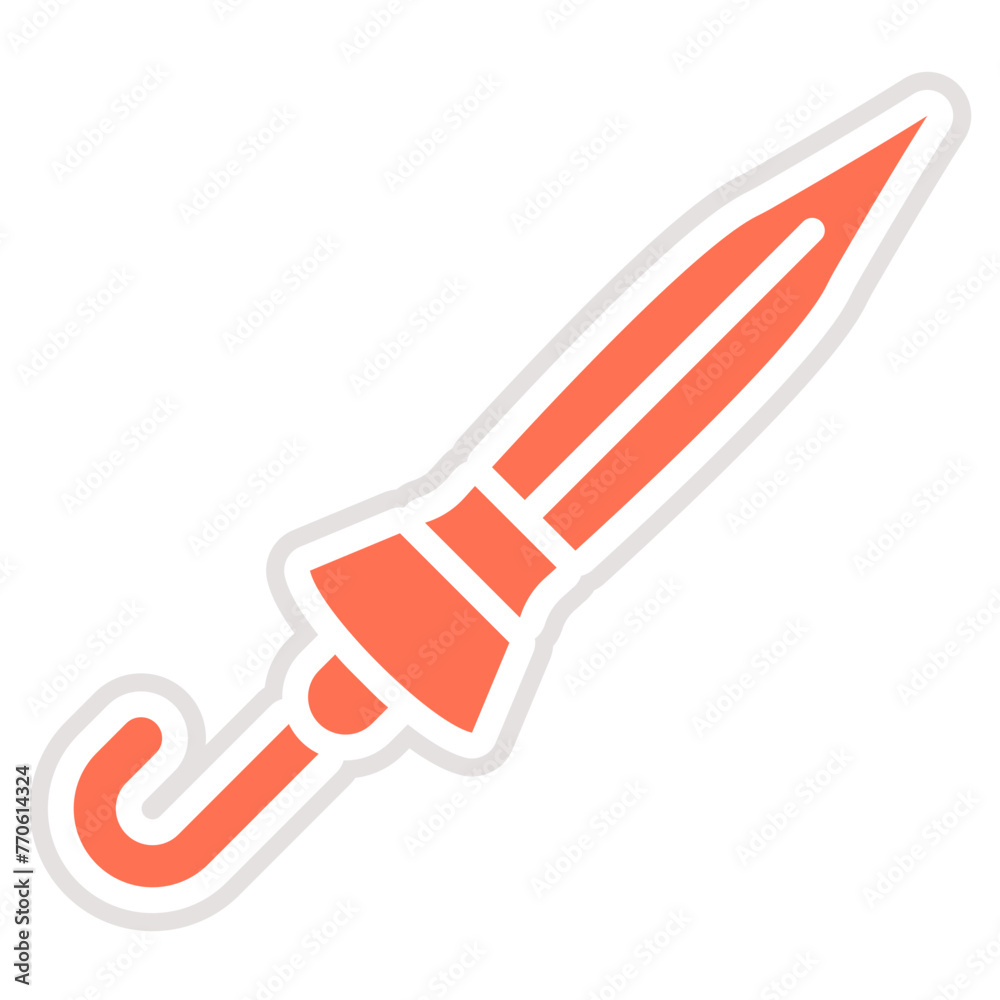 Closed umbrella Vector Icon Design Illustration Closed umbrella Vector Icon Design Illustration