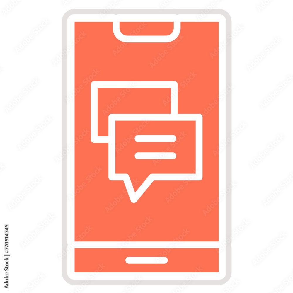 Chat Vector Icon Design Illustration Chat Vector Icon Design Illustration