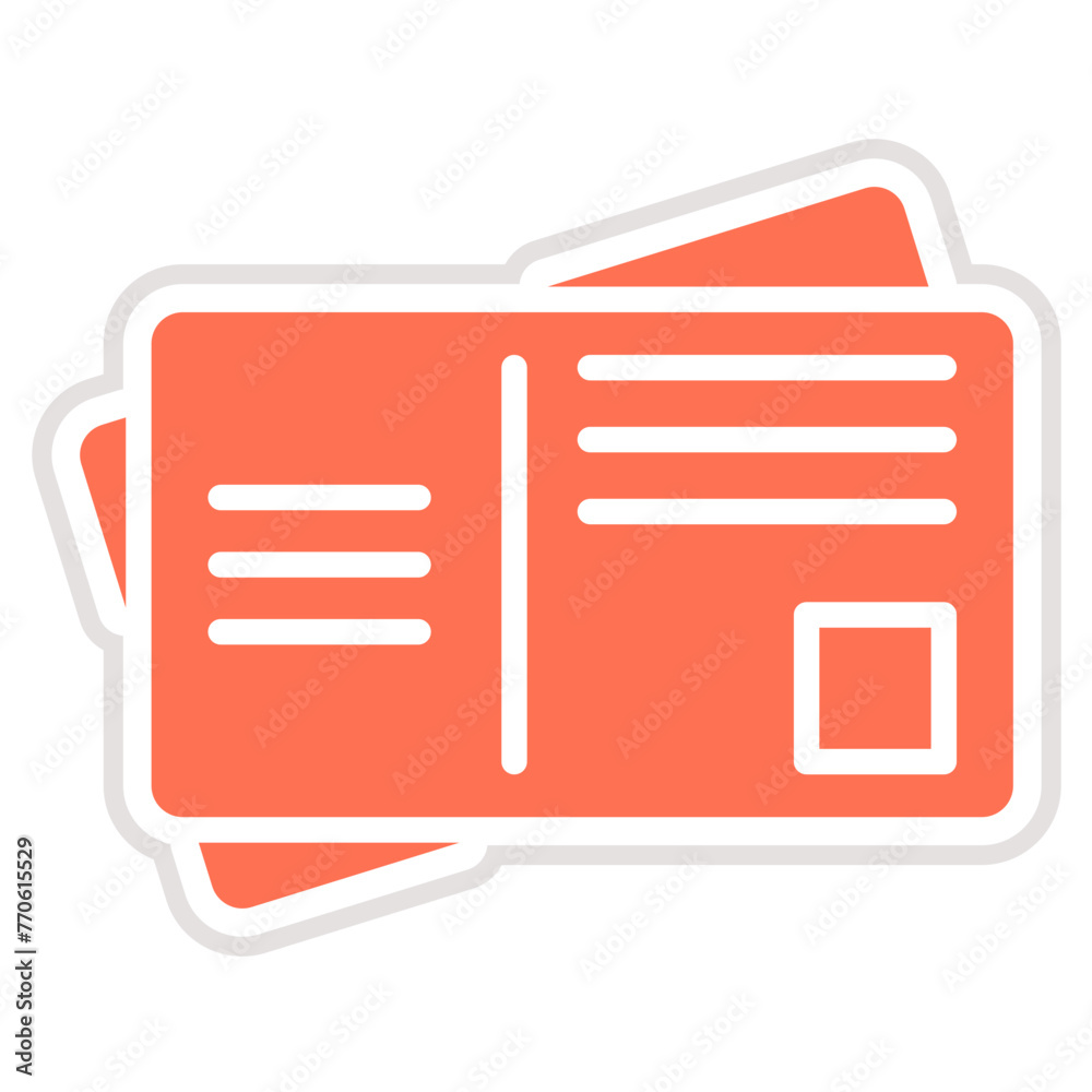 Post card Vector Icon Design Illustration Post card Vector Icon Design Illustration