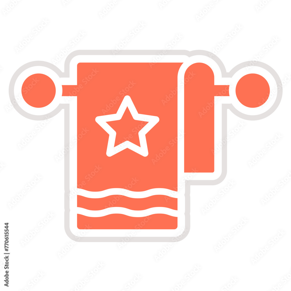 Towel Vector Icon Design Illustration Towel Vector Icon Design Illustration
