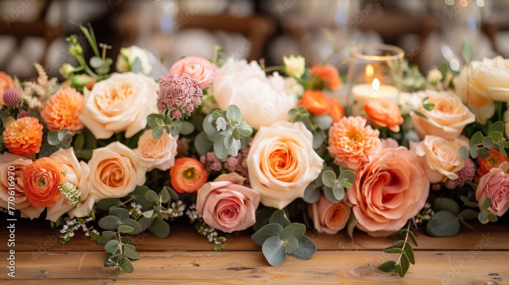 Beautiful decoration fo the wedding table. Beautiful decoration fo the wedding table.
