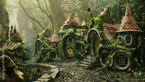 village with elves cottages
