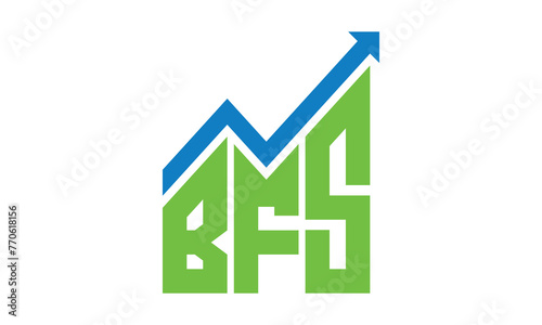 BFS financial logo design vector template.