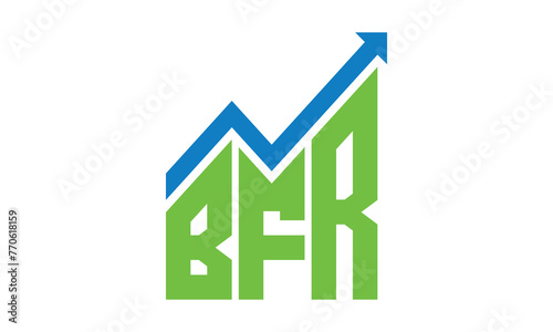 BFR financial logo design vector template. photo