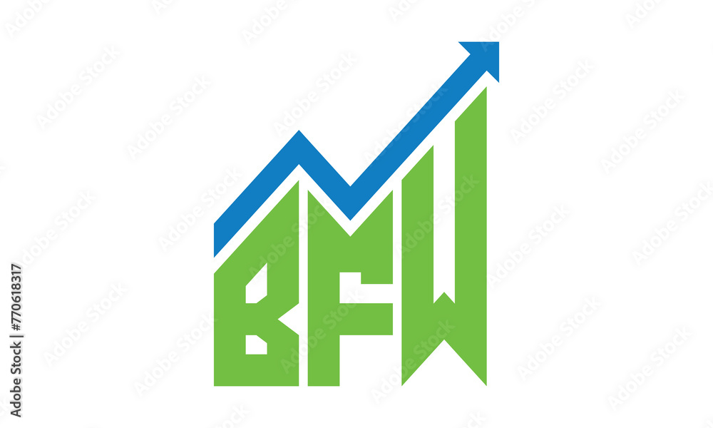 BFW financial logo design vector template. BFW financial logo design vector template.