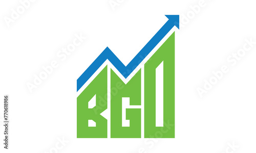 BGO financial logo design vector template.