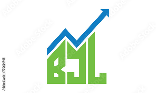 BJL financial logo design vector template.