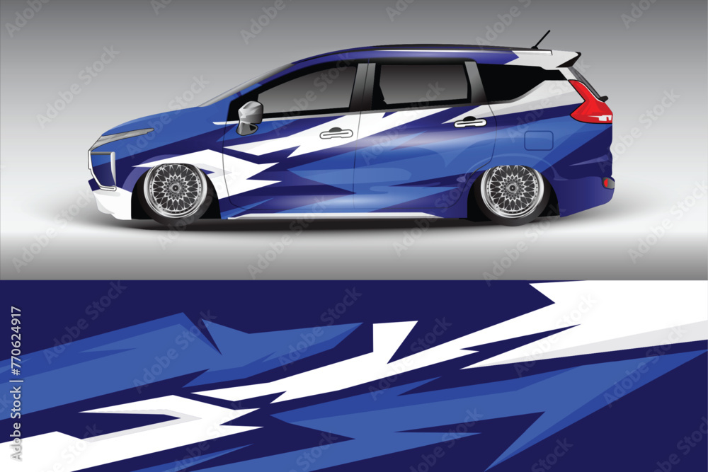 Vector background for home car decal camper car wrap