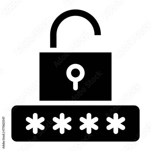 Secure password icon