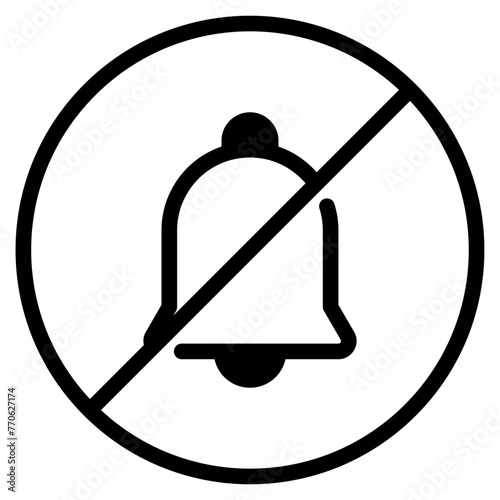 no bell icon alarm off symbol silent mute icons