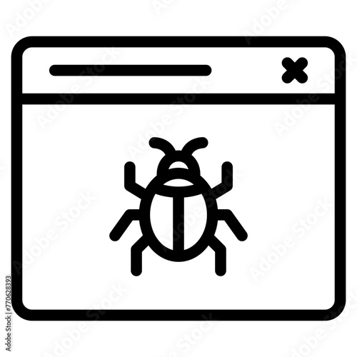 browser bug icon