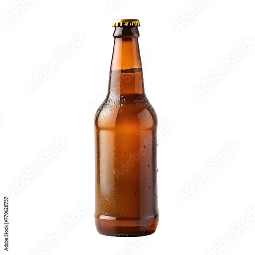 glass of beer isolated on transparent background