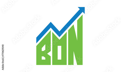 BON financial logo design vector template.