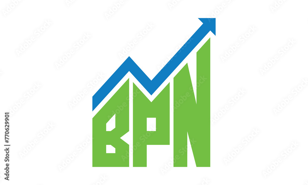 BPN financial logo design vector template.