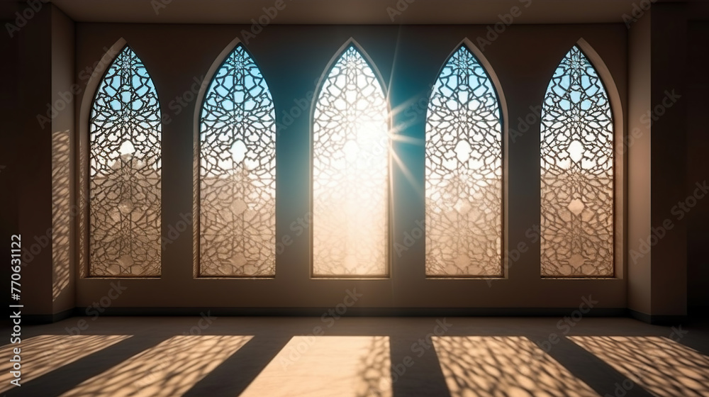mosque window shadow array