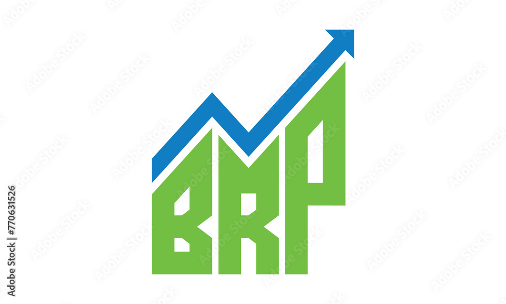 BRP financial logo design vector template.