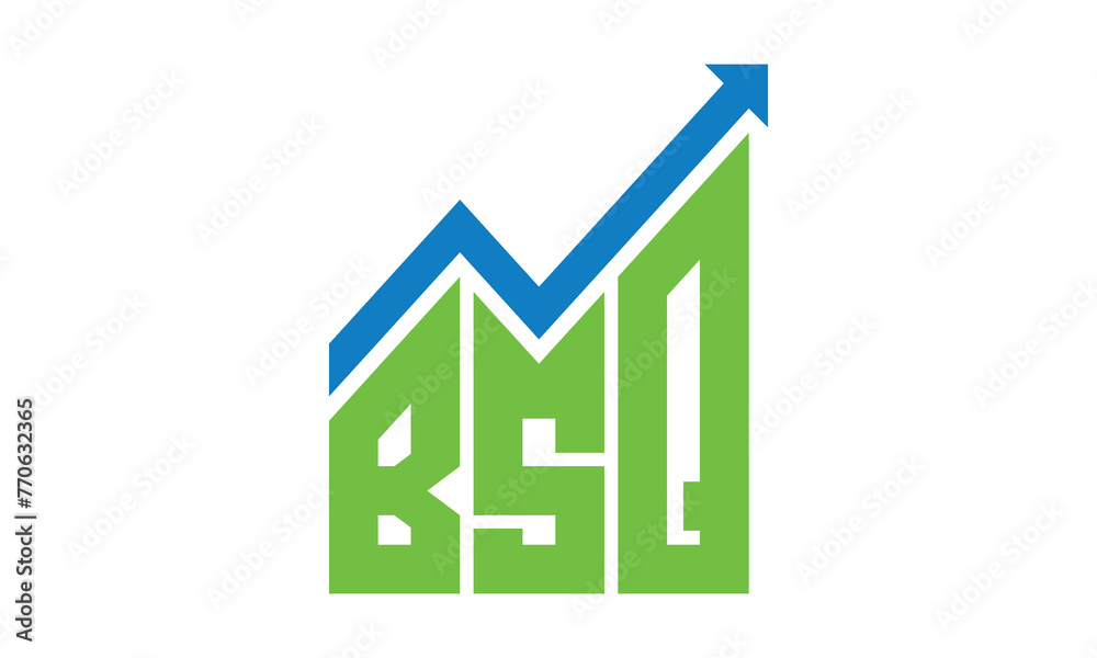 BSQ financial logo design vector template. BSQ financial logo design vector template.