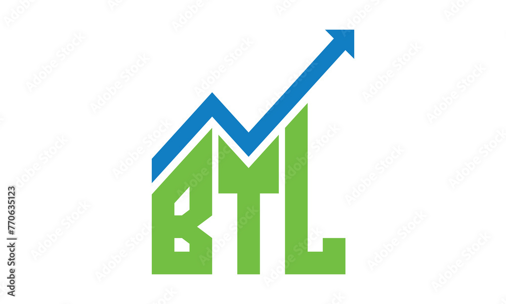 BTL financial logo design vector template. BTL financial logo design vector template.