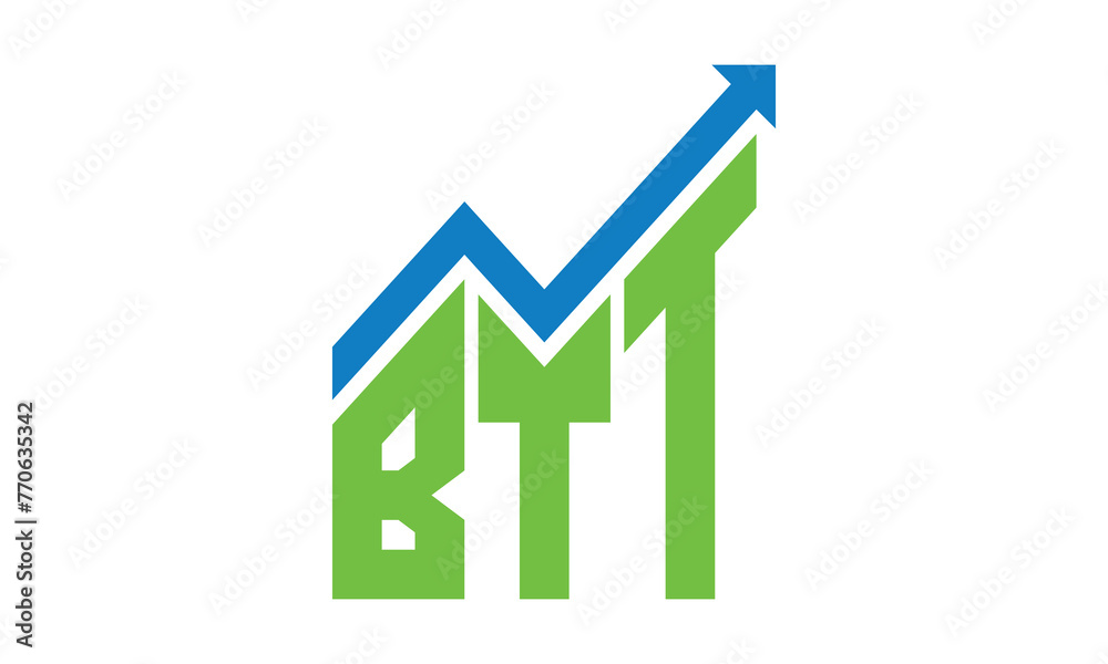 BTT financial logo design vector template. BTT financial logo design vector template.