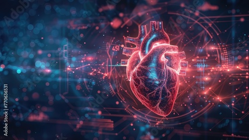 Exploring Healthcare Horizons Medical Research or Heart Cardiology Health Care with Diagnosis Vitals Infographic Background, Unveiling Advancements in Healthcare Innovation 