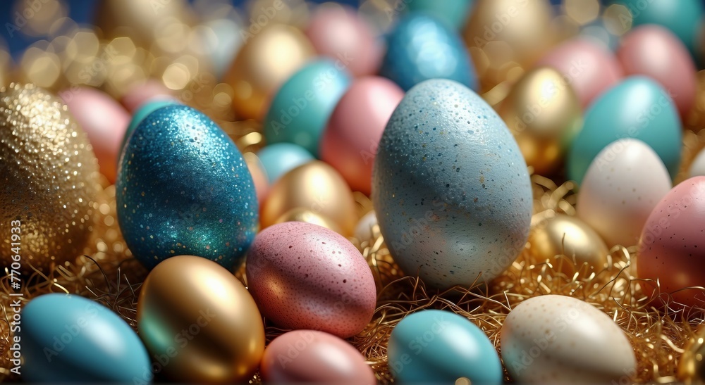 Background with colorful easter eggs Background with colorful easter eggs