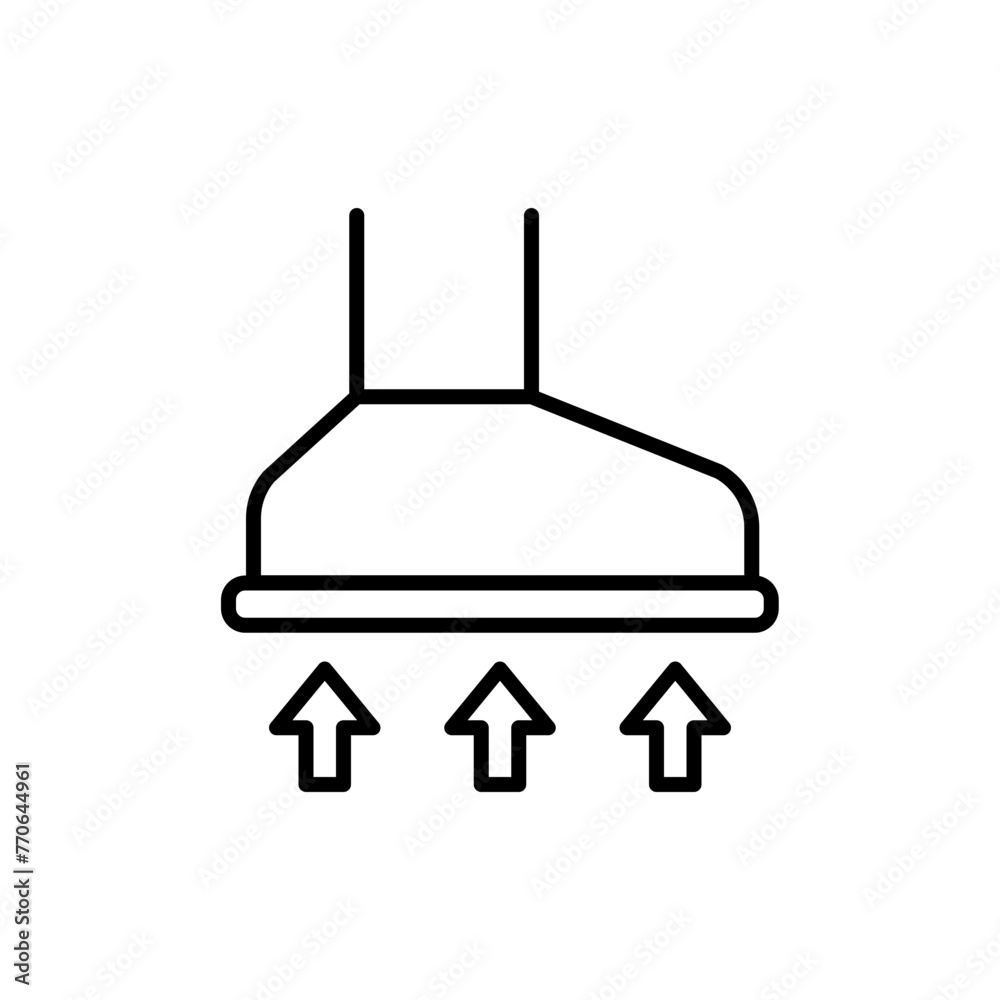 Range hood outline icons, minimalist vector illustration ,simple transparent graphic element .Isolated on white background Range hood outline icons, minimalist vector illustration ,simple transparent graphic element .Isolated on white background