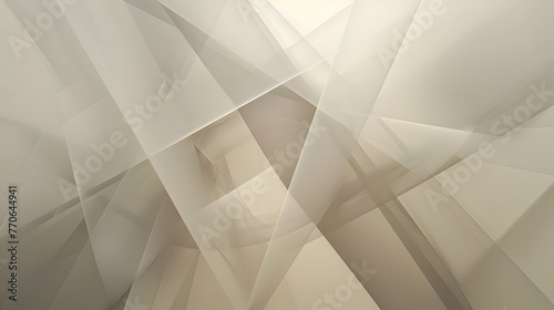 Intersecting lines in soft grey and beige, creating an abstract focal point photo
