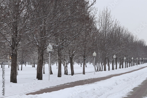 Wallpaper Mural Almaty City 26 February 2024, Park of the first President, Kazakhstan Torontodigital.ca