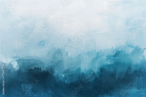 KS Abstract blue and white background with curved lines