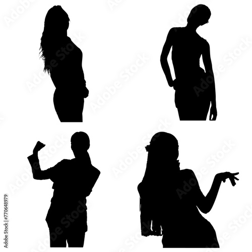 mujeres posando