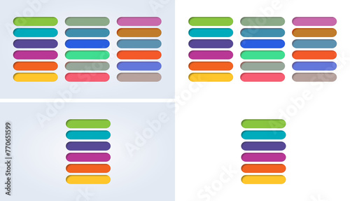 set of colorful label infographic, Add your icon and text.