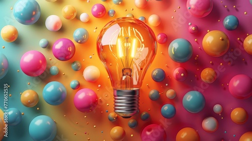 Colorful Lightbulb Moments: Bubble Up with Brilliant Ideas