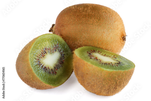 kiwi fruit isolated on white background © Adrian
