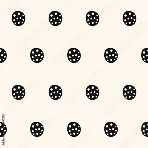 Graphic Seamless Pattern background. Monochrome Textile Fabric Swatch Template. Wrapping Paper Print. Wallpaper Minimalist Black and Beige Decor Layer. 