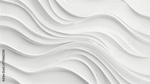 Soft abstract wavy embossed texture Minimal concept. Abstract white background.