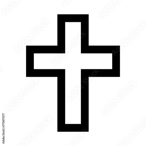 cross on black background