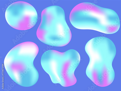 translucent liquid bubble shape refraction