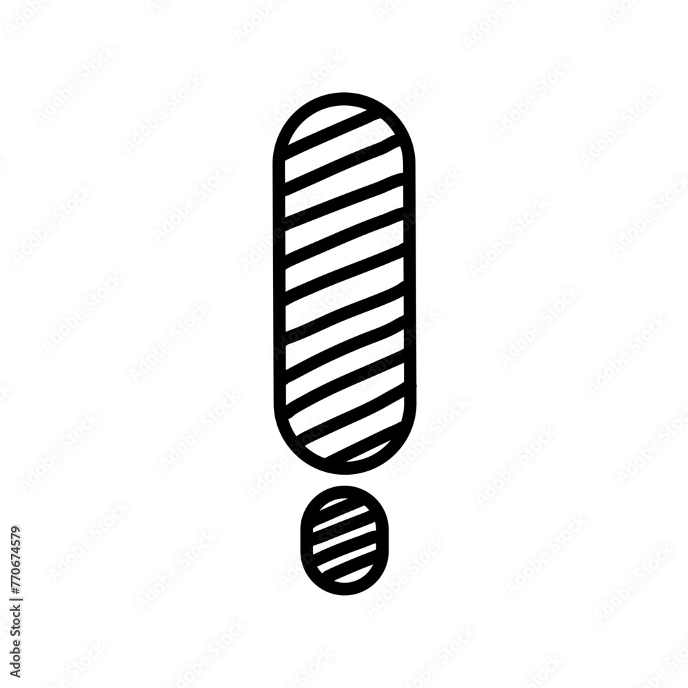 Hand Drawn Sketch Exclamation Mark Hand Drawn Sketch Exclamation Mark