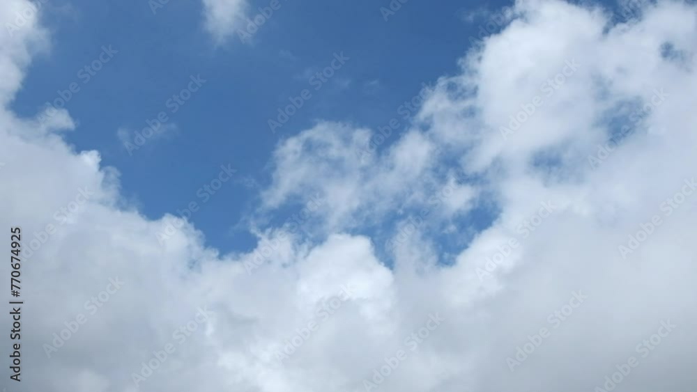 timelapse of clouds and fog with blue sky background timelapse of clouds and fog with blue sky background
