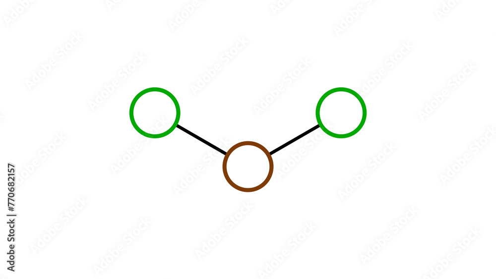 copper(ii) chloride molecule, structural chemical formula, balland