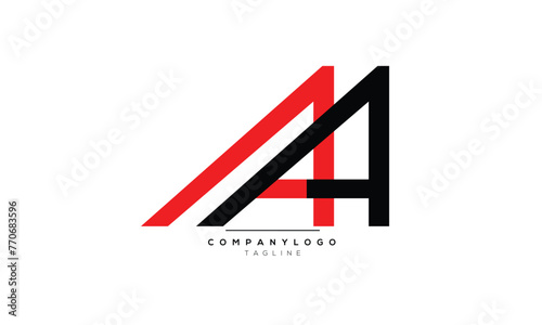 Alphabet letters Initials Monogram logo AA, AA INITIAL, AA letter