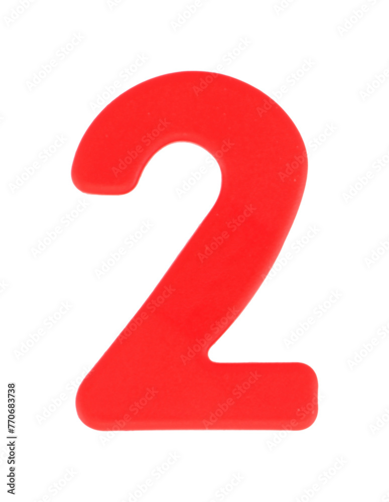 2 two magnetic letter with clipping path 2 two magnetic letter with clipping path
