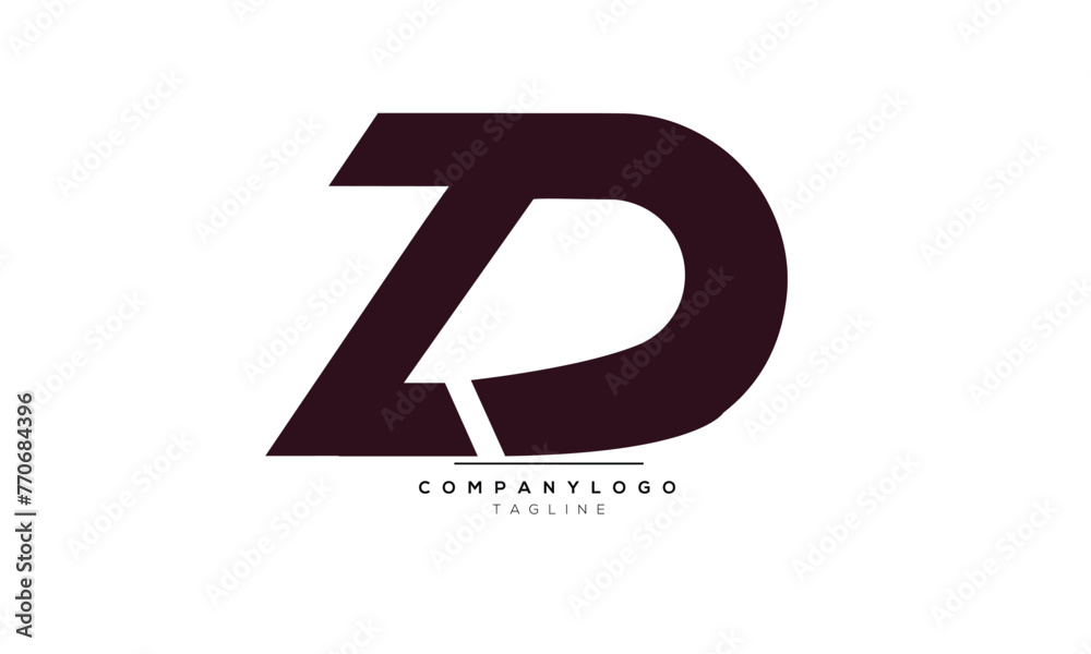 Alphabet letters Initials Monogram logo ZD, ZD INITIAL, ZD letter Alphabet letters Initials Monogram logo ZD, ZD INITIAL, ZD letter