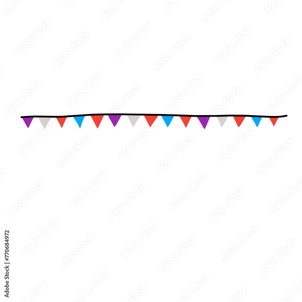 Party with Flags Vector Illustration Party with Flags Vector Illustration