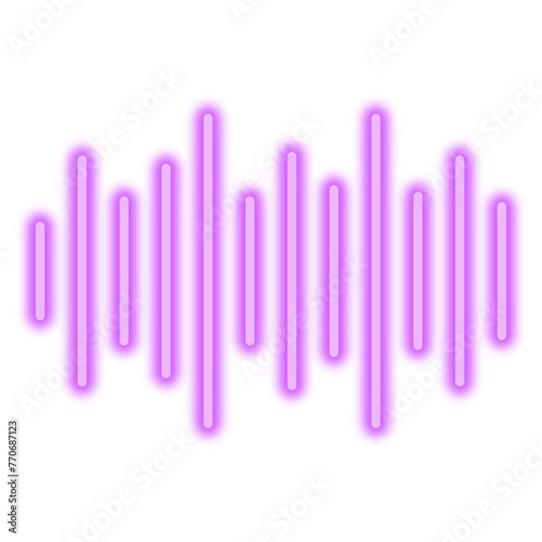 Neon Sound Wave Icon