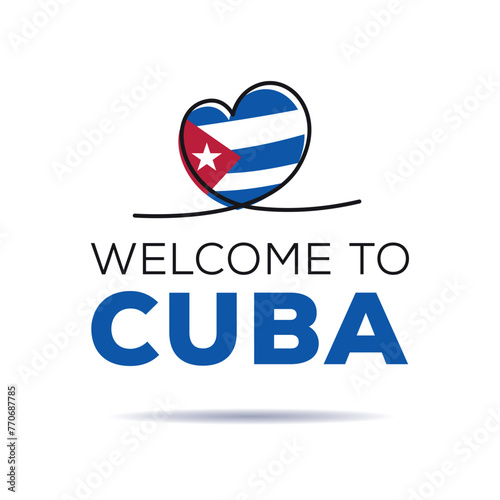 Welcome to Cuba, Vector Illustration.
