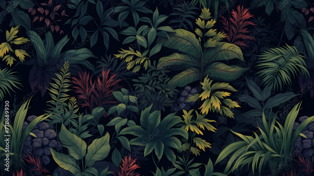 Seamless camouflage winter Christmas plants pattern wallpaper background Seamless camouflage winter Christmas plants pattern wallpaper background