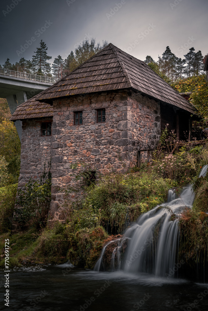 Obraz premium old mill on the river
