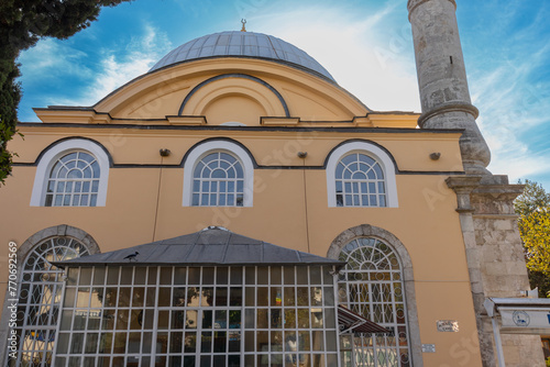 Uskudar Altunizade Mosque. A detail view from the outside of Altunizade İsmail Zühtü Pasha Mosque. photo